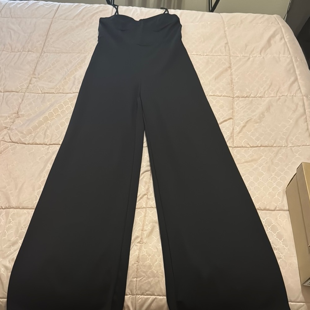 Fashion Nova Black Jumpsuit Sz L